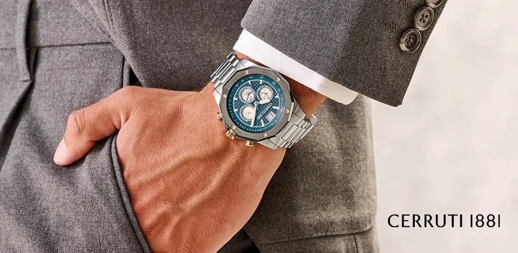 質イコー [セルッティ] CERRUTI 1881 腕時計 CRA04 7 A222H レトログラード デュアルタイム クオーツ メンズ 未使用品 チェルッティを購入 | Chrono24