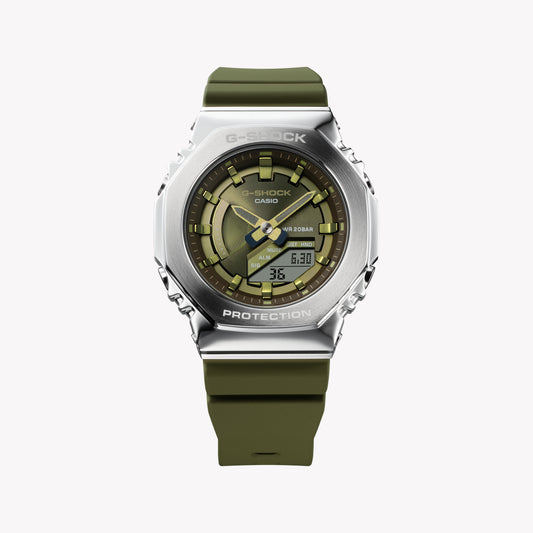 CASIO G-SHOCK GM-S2100-3AER DYNAMIC VERSATILITY - SPORTY GREEN DIAL & SILVER CASE Unisex Adventure Watch-i-Watch-2
