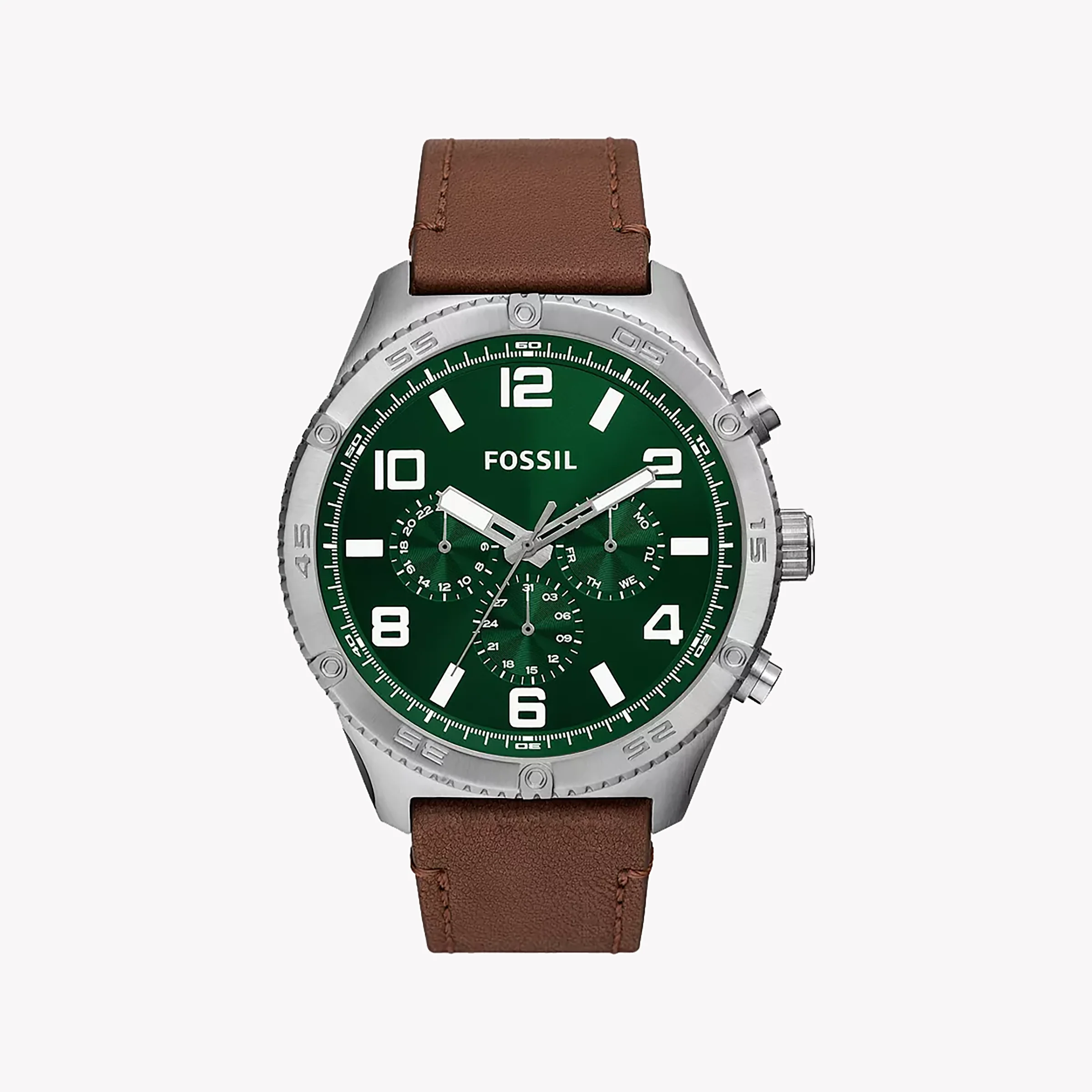 Fossil BQ2801 Herrenuhr – Zeitlose Eleganz mit grünem Zifferblatt