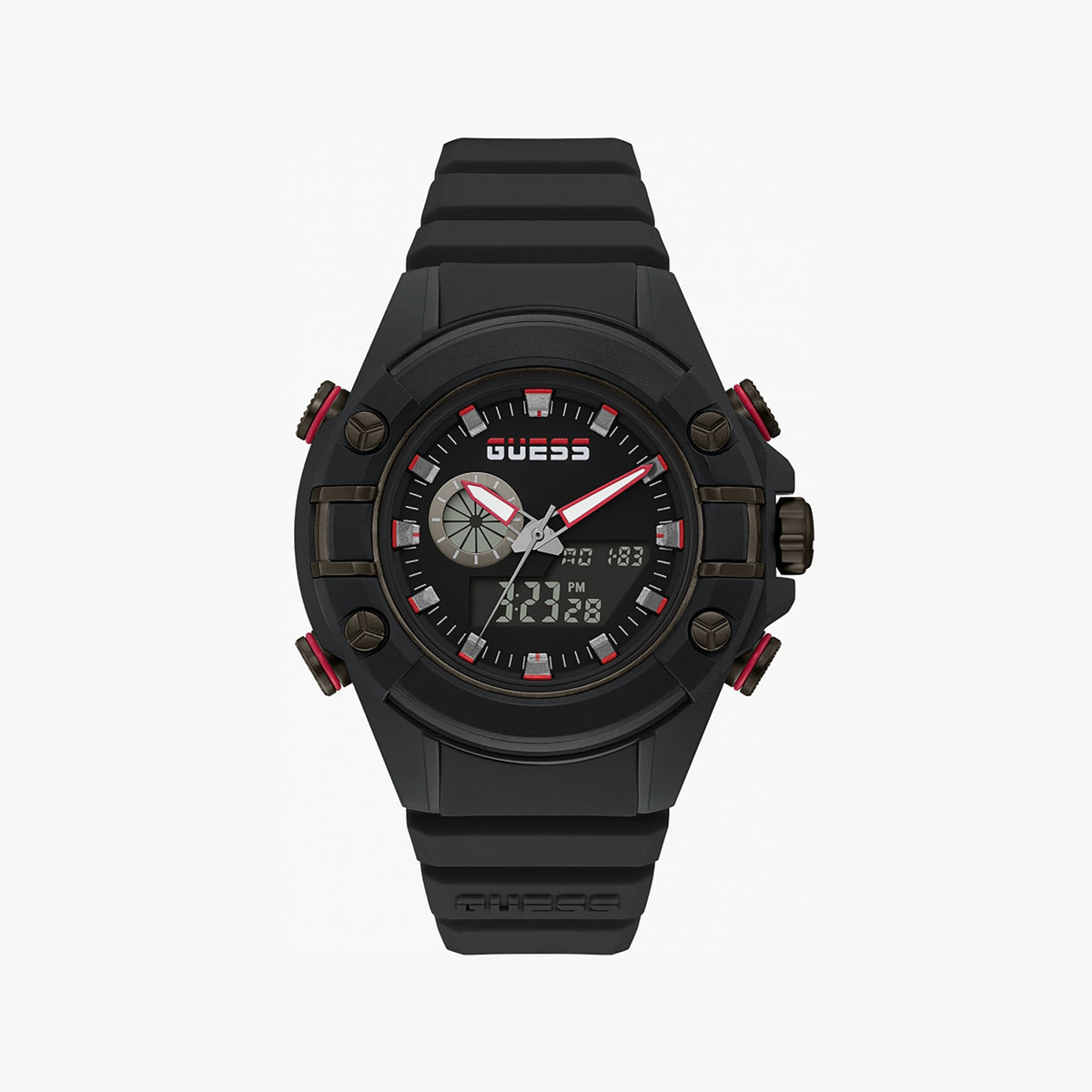 GUESS GW0269G3 BOLD ELEGANCE - MODERN BLACK TIMEPIECE FOR THE DISTINGUISHED MAN