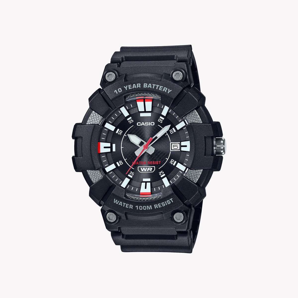 CASIO MW-610H-1AV ADVENTURE TIME - STYLISH SPORT MEN'S WATCH WITH BLACK RESIN BAND