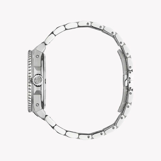 GUCCI YA136353 - ELEGANT SILVER TIMEPIECE WITH BOLD BLACK DIAL - MEN'S WATCH-i-Watch-2