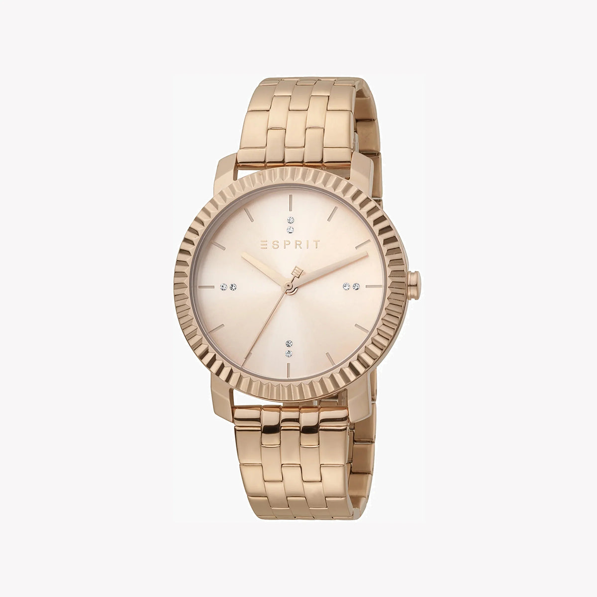 ESPRIT Women's Watch with Rose Gold Stainless Steel Case and Rose Gold Stainless Steel Band