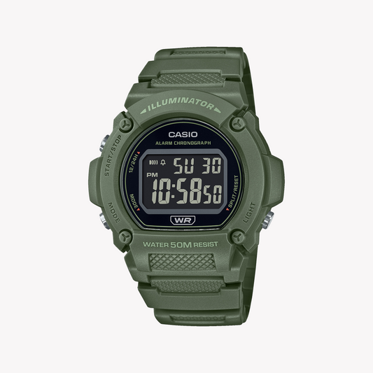 CASIO W-219HC-3BV BOLD ADVENTURER - SPORTY DIGITAL WATCH FOR MEN WITH VIBRANT GREEN DESIGN-i-Watch-2