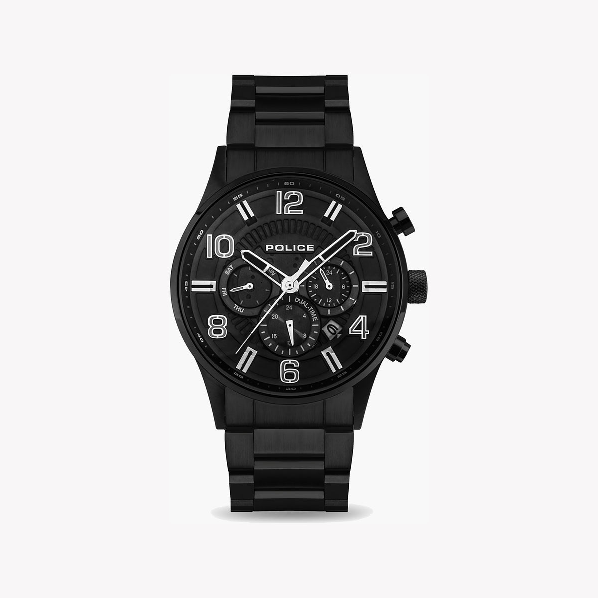 POLICE WATCHES PEWJK2203102 - BOLD BLACK STAINLESS STEEL WATCH-i-Watch