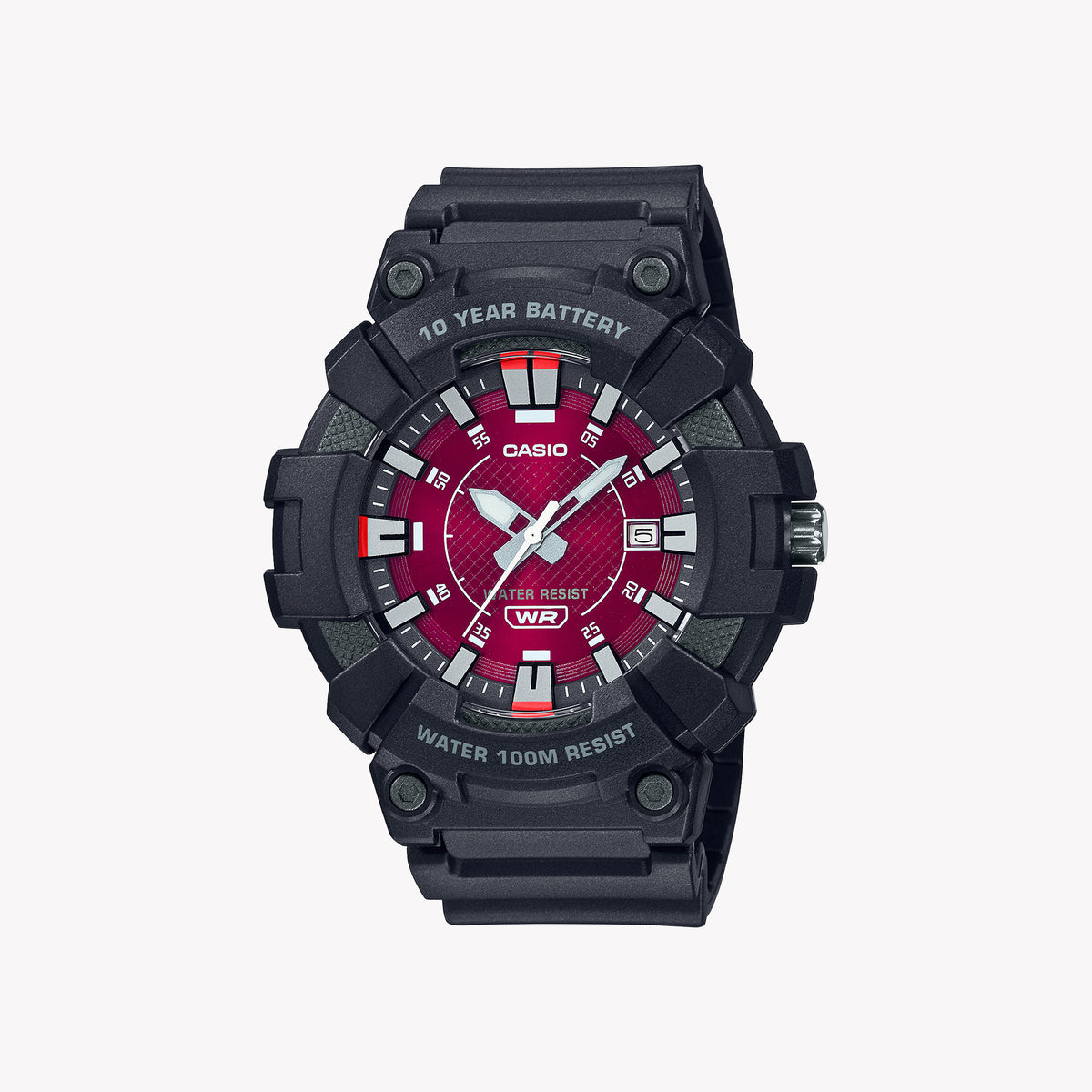 CASIO MW-610H-4AV BOLD ADVENTURER - MAGENTA DIAL MEN'S SPORTY WATCH