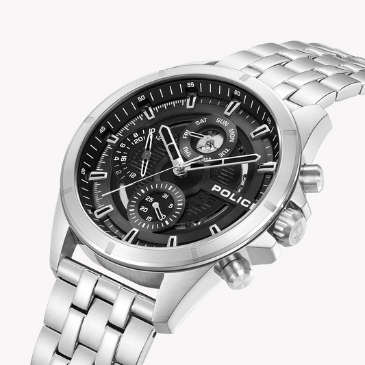 POLICE PEWJK0004605 ELEGANT MASTERY - MEN'S STAINLESS STEEL WATCH WITH BLACK DIAL-i-Watch-2
