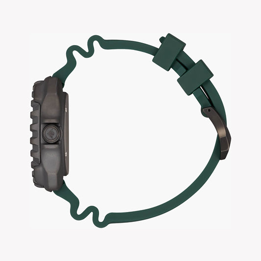 CITIZEN BN0228-06W DIVER'S DELIGHT - MEN'S TITANIUM ADVENTURE WATCH with green band and gray dial-i-Watch-2