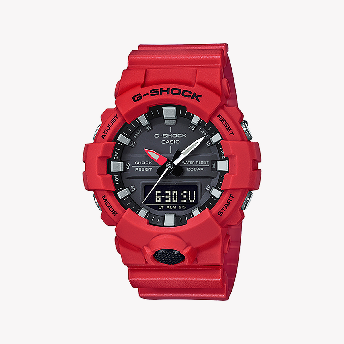 CASIO G-SHOCK GA-800-4ADR TOUGH & SPORTY - MEN'S RED RESIN ADVENTURE WATCH