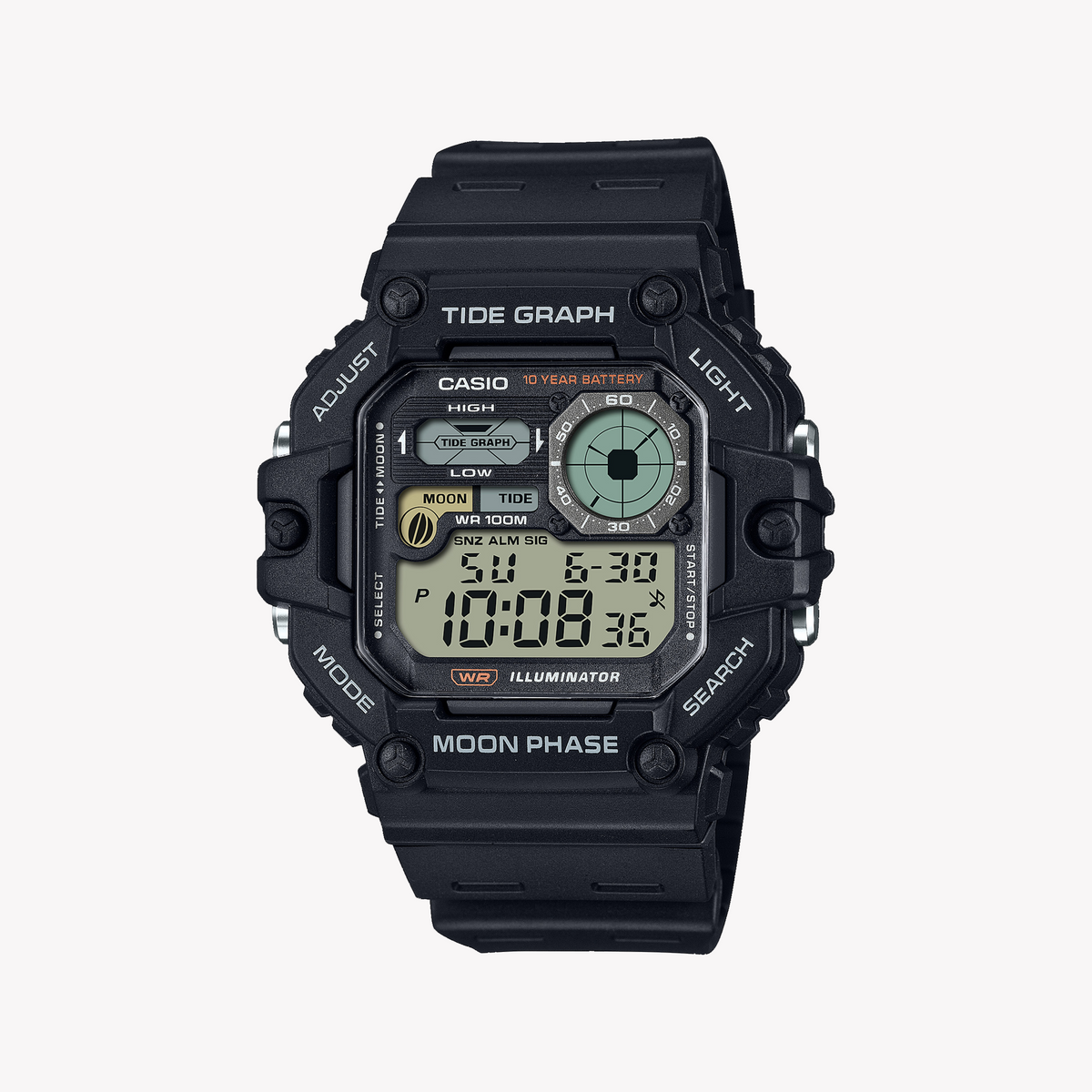 CASIO WS-1700H-1AVDF ADVENTURE READY - MEN'S SPORTY TIMEPIECE WITH TIDE GRAPH & MOON DATA