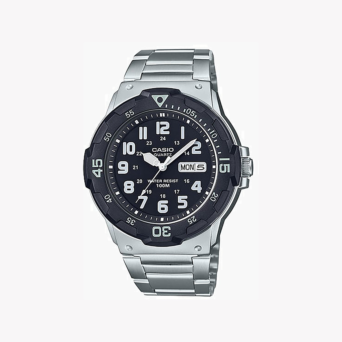 CASIO MRW-200HD-1BV ADVENTURE READY - SPORTY MEN'S WATCH WITH BOLD BLACK DIAL & STAINLESS STEEL BAND