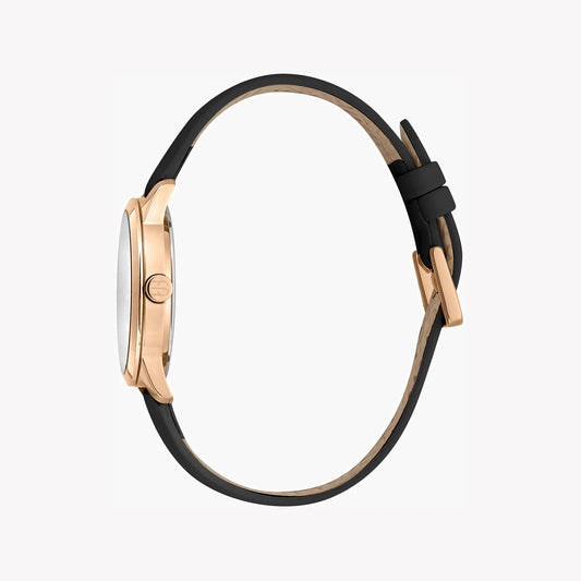 ESPRIT Women's Watch with Rose Gold Stainless Steel Case and Black Leather Band-i-Watch-2