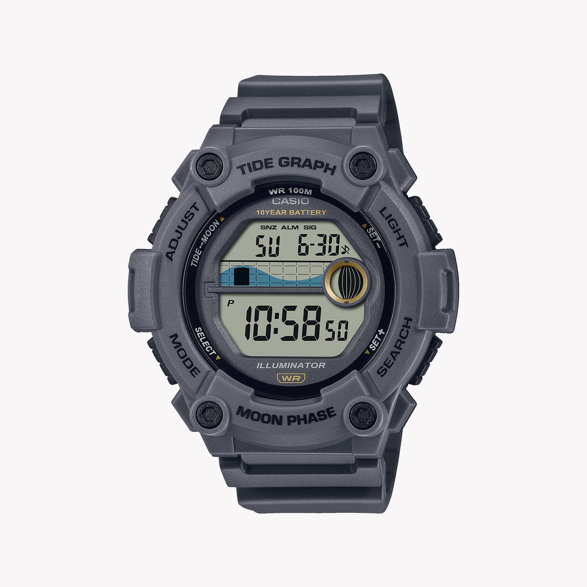 CASIO WS-1300H-8AVDF ADVENTURE READY - MEN'S SPORTY GRAY RESIN WATCH
