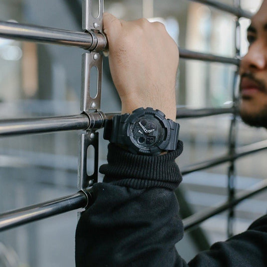 CASIO G-SHOCK GA-100-1A1 ADVENTURE READY - MEN'S RUGGED BLACK DIGITAL TIMEPIECE-i-Watch-2