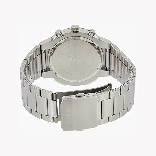 CASIO MTP-E500D-7AVDF - SPORTY ELEGANCE MEN’S WATCH WITH SLEEK SILVER BAND AND WHITE DIAL-i-Watch-2