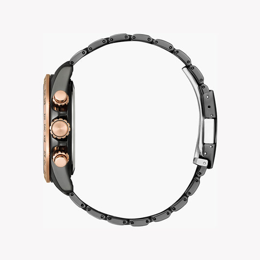 CITIZEN Eco-Drive CB5956-89X - POWERFUL BLACK STAINLESS STEEL MEN'S WATCH with GREEN DIAL-i-Watch-2