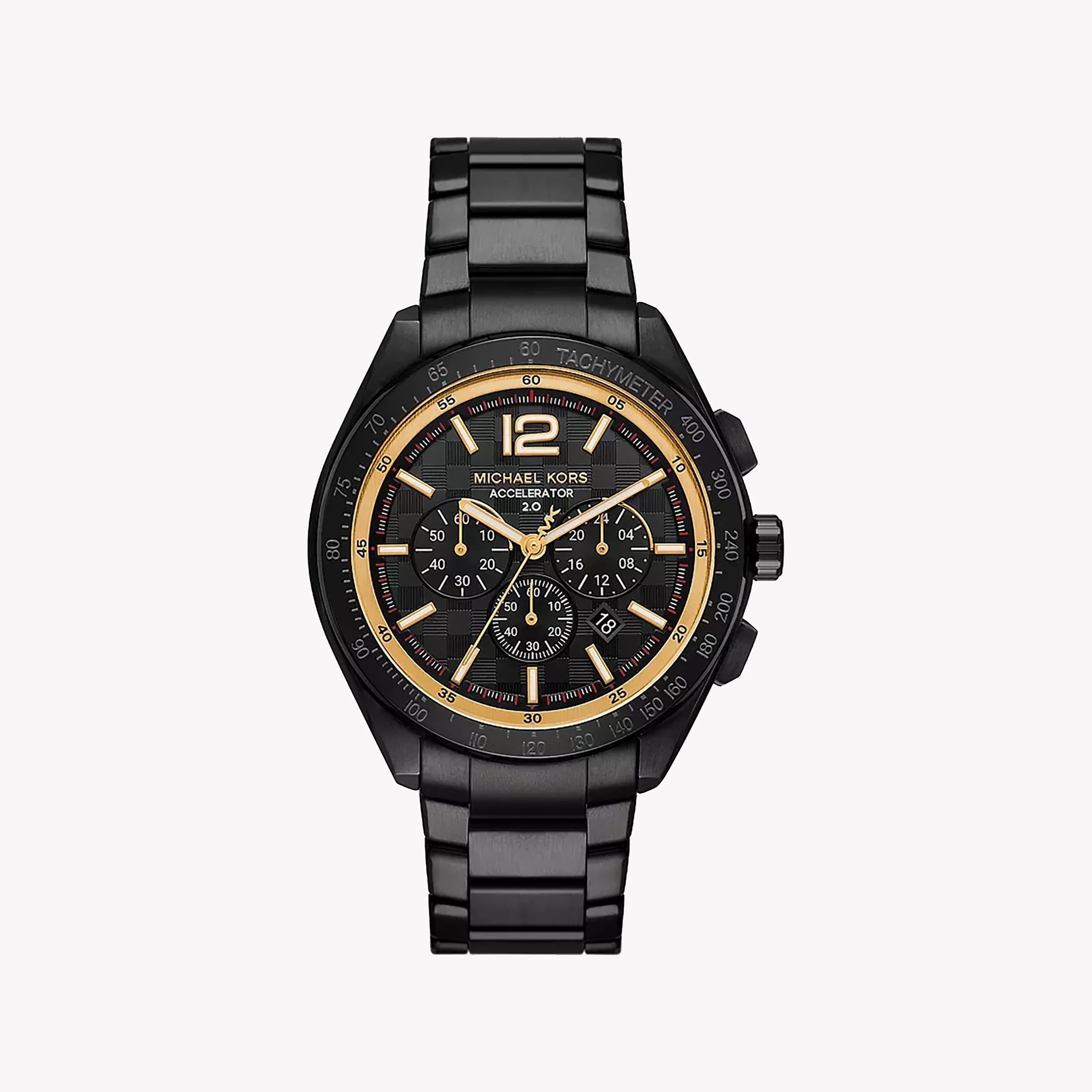 Michael Kors Men's Black Stainless Steel Watch, Black Dial Michael Kors Men's Black Stainless Steel Watch, Black Dial