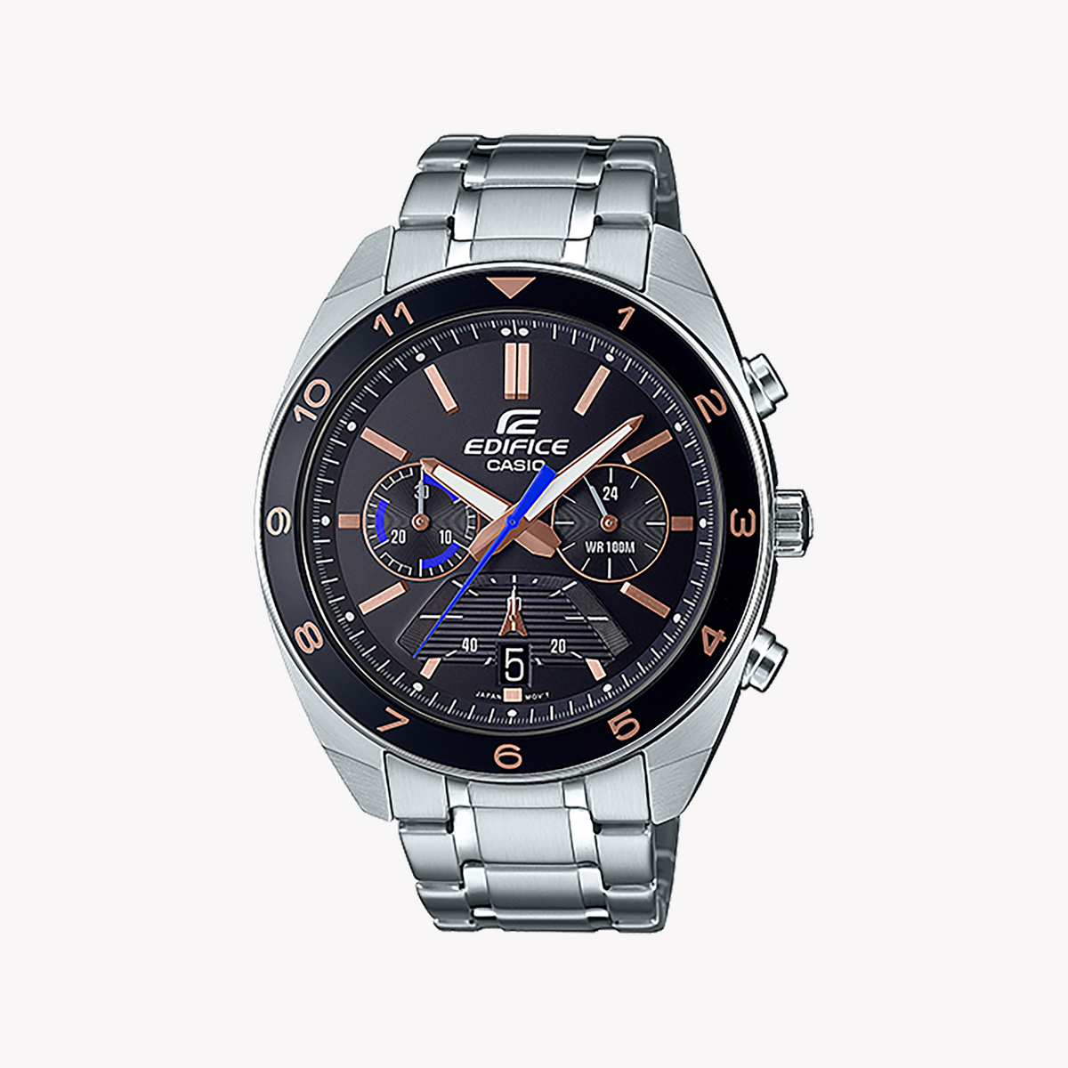 CASIO EDIFICE EFV-590D-1AVUDF - BOLD ADVENTURES MEN'S WATCH WITH STYLISH BLACK DIAL