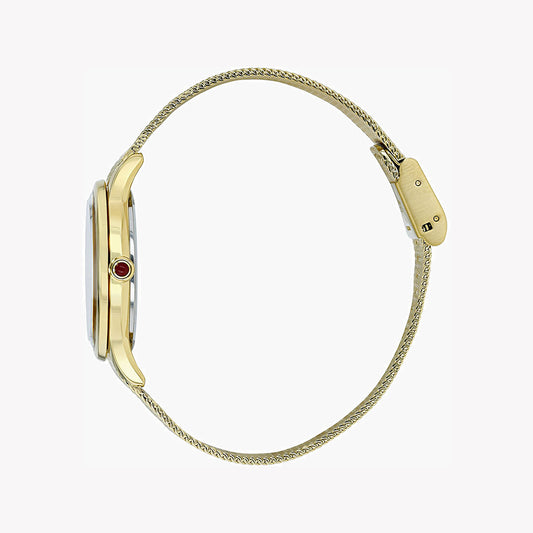 CITIZEN EM0812-89D - RADIANT ELEGANCE: Women's Gold Eco-Drive Watch with Pearl Dial & Mesh Band-i-Watch-2