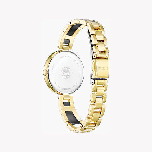 CITIZEN EX1539-57E RADIANT SOPHISTICATION - ELEGANT BLACK & GOLD WOMEN'S WATCH-i-Watch-2