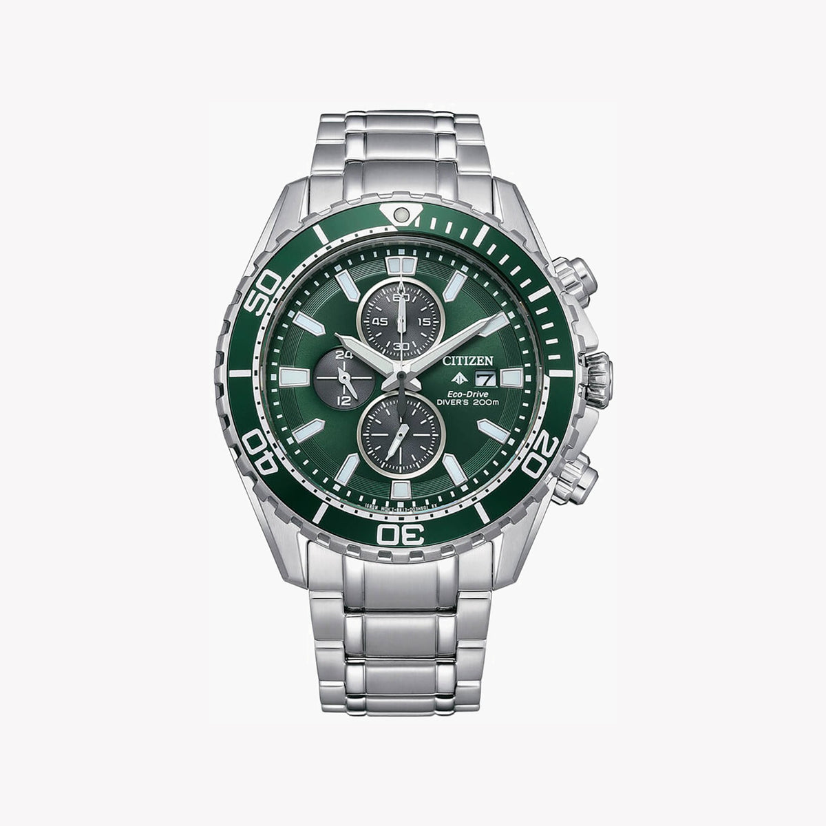 CITIZEN CA0820-50X DYNAMIC VERSATILITY - STUNNING GREEN DIAL MEN'S STAINLESS STEEL WATCH