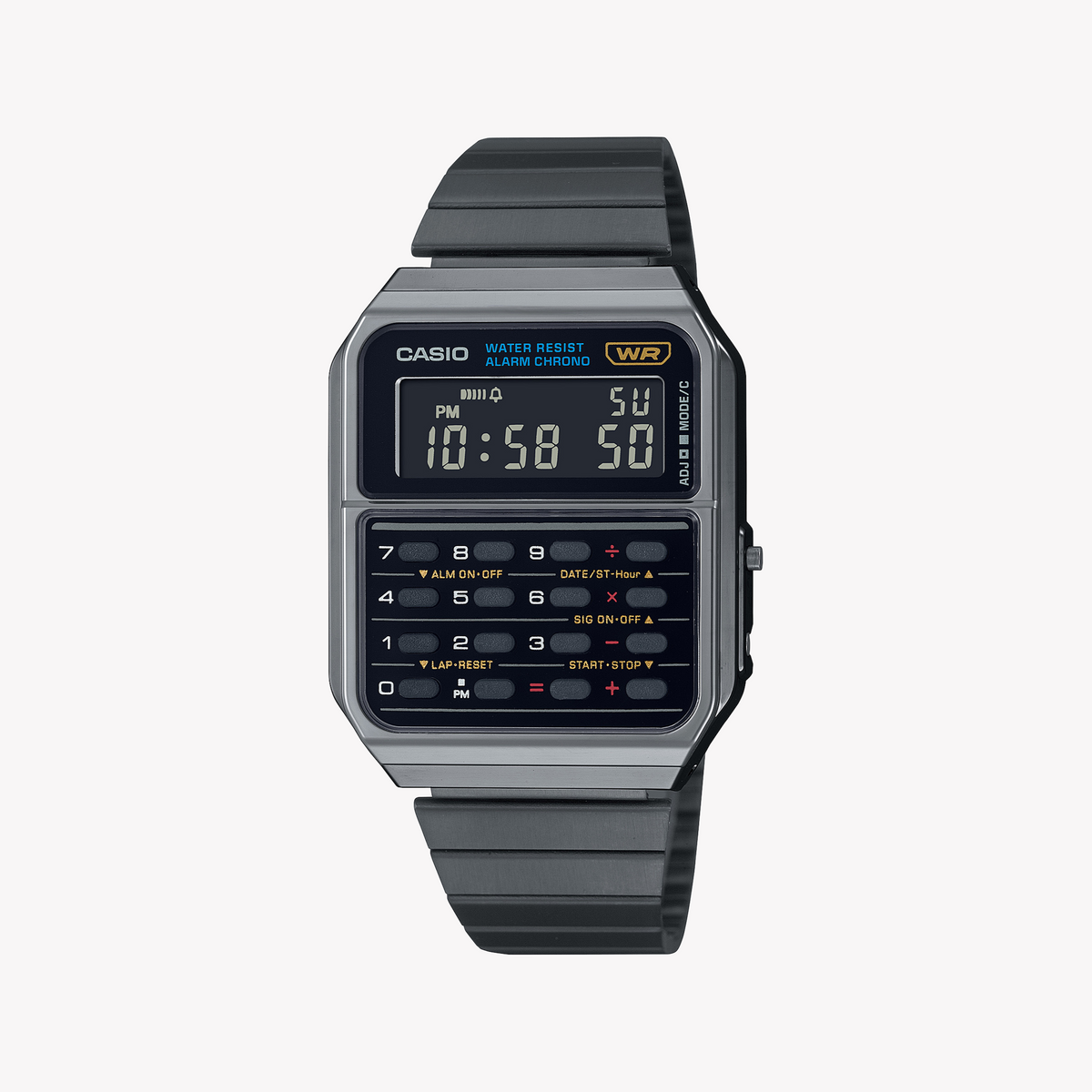 CASIO CA-500WEGG-1BDF SPORTY CHARM - RETRO DIGITAL WATCH WITH CALCULATOR & ALARM