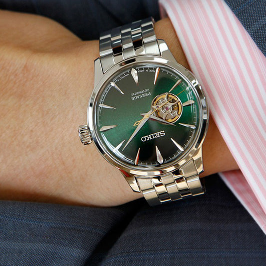 SEIKO PRESAGE SSA441J1 Men's Automatic Watch - Green Dial-i-Watch-2