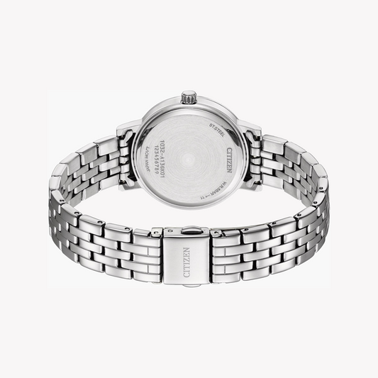 CITIZEN EL3100-55Z MODERN ELEGANCE - STUNNING GREEN DIAL & SILVER STAINLESS STEEL Women's Watch-i-Watch-2