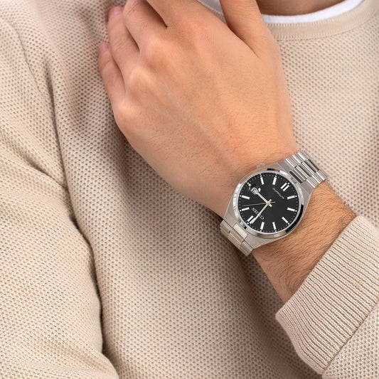 CITIZEN NJ0150-81E - ELEGANT AUTOMATIC MEN'S WATCH WITH BLACK DIAL & STAINLESS STEEL BAND-i-Watch-2