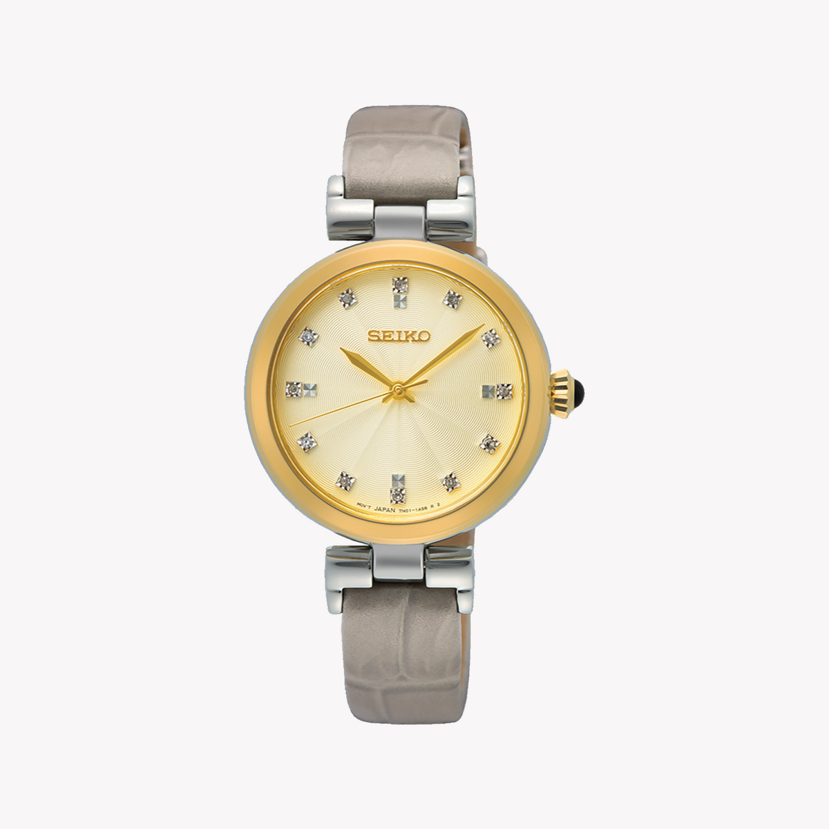 SEIKO SRZ546P1 Women's Watch - Gold Stainless Steel Elegance-i-Watch