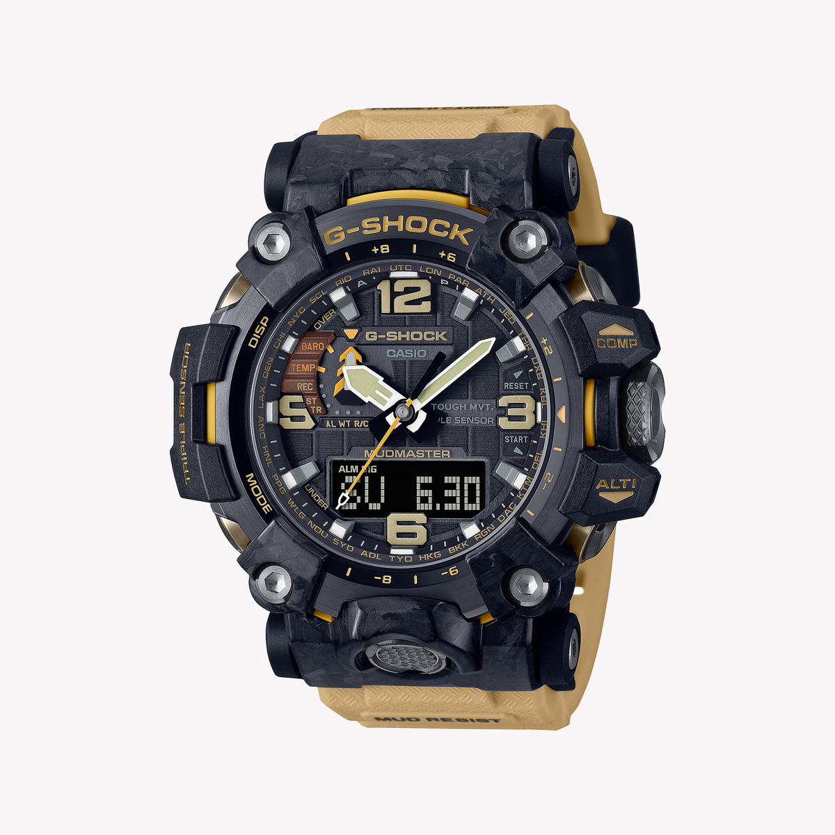 CASIO G-SHOCK GWG-2000-1A5DR - UNSTOPPABLE RESILIENCE MEN'S WATCH WITH BLACK CASE & BEIGE BAND