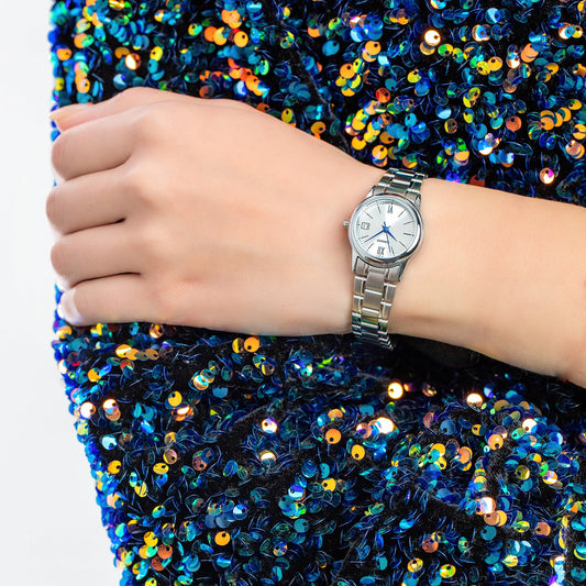 CASIO LTP-V002D-7B3UDF ELEGANT ADVENTURER - STYLISH SILVER WOMEN'S WATCH WITH DATE DISPLAY-i-Watch-2