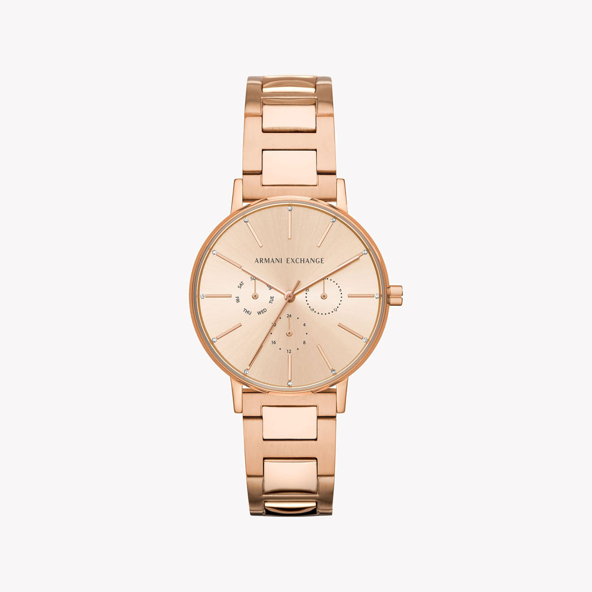 A|X ARMANI EXCHANGE AX5552 RADIANT CHARM - ROSE GOLD STUNNER FOR THE MODERN WOMAN