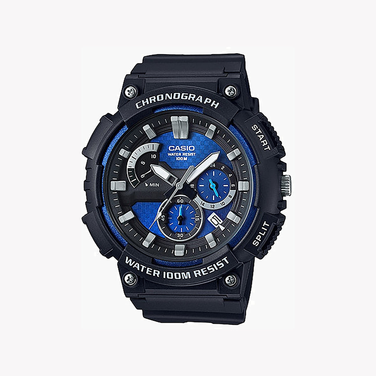 CASIO MCW-200H-2AVDF ADVENTURER - SPORTY MEN'S WATCH WITH BLACK RESIN BAND & STRIKING BLUE DIAL