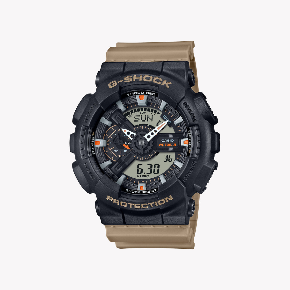 CASIO G-SHOCK GA-110TU-1A5E BOLD ADVENTURE - MEN'S RESILIENT WATCH WITH STRIKING DESIGN AND MULTIFUNCTIONALITY