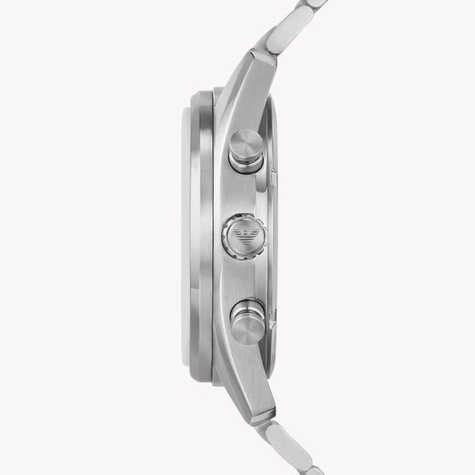 EMPORIO ARMANI AR11637 - STRIKING GREEN DIAL MEN'S WATCH WITH ELEGANT SILVER BAND-i-Watch-2