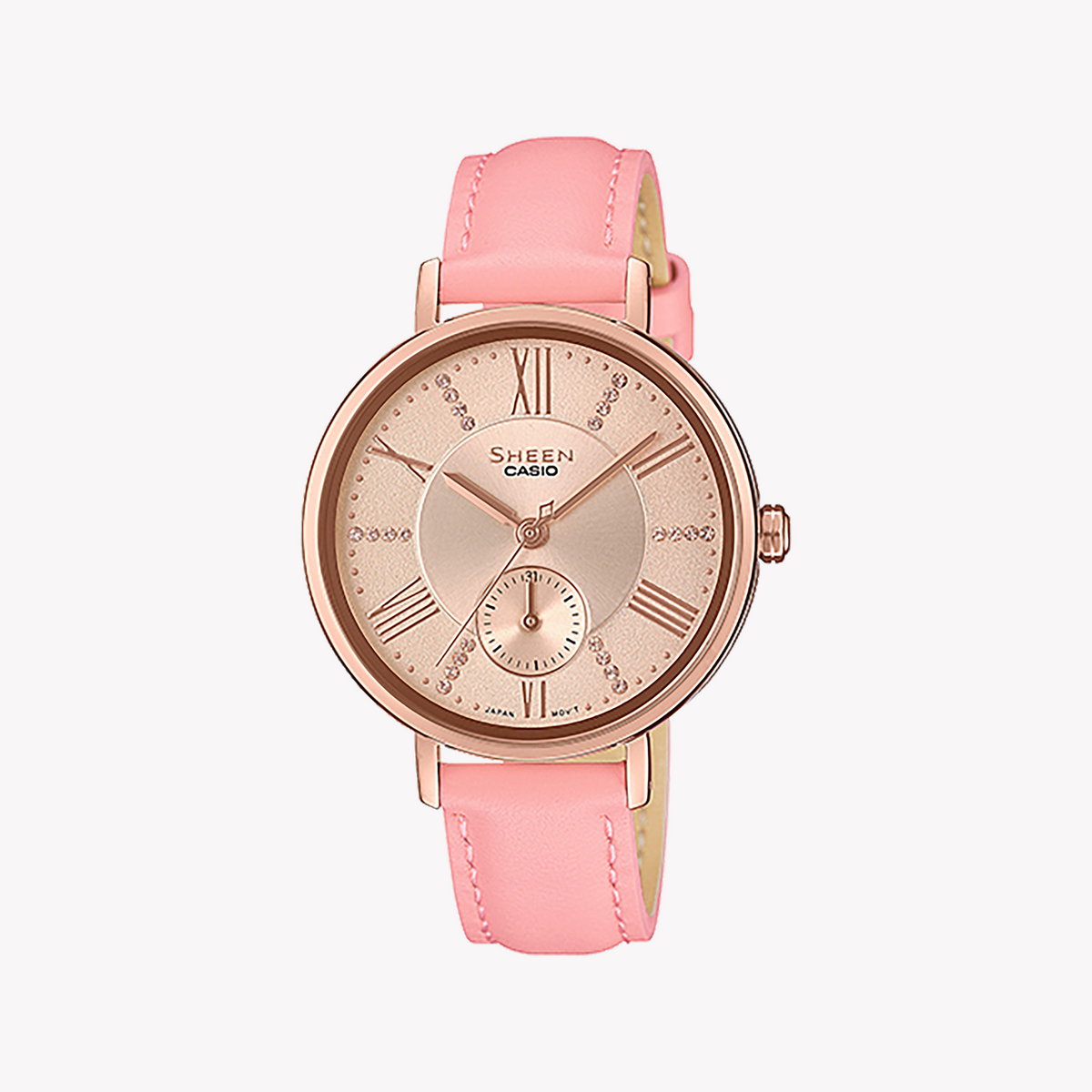 CASIO SHE-3066PGL-4AUDF ELEGANT ROSE GOLD - TIMELESS CHARM FOR MODERN WOMEN'S STYLE
