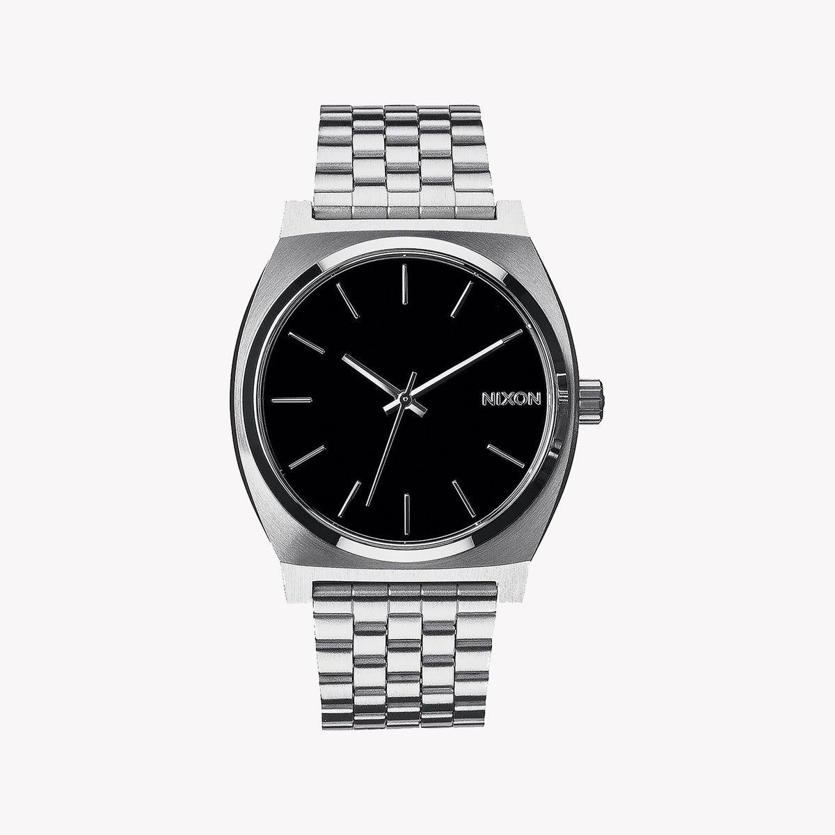 NIXON A045-000 CLASSIC EDGE - SILVER STAINLESS STEEL MEN'S WATCH WITH BLACK DIAL & WATER RESISTANCE