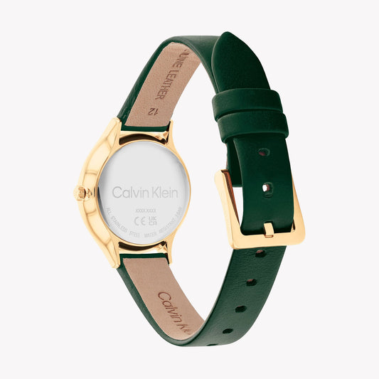 Ck Calvin Klein Women's Gold/Green Watch | 1681253