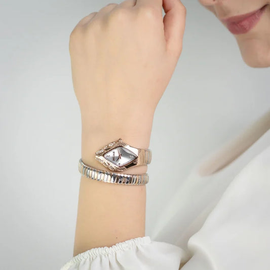 JUST CAVALLI Women's Watch with Rose Gold Stainless Steel Case and Silver & Rose Gold Stainless Steel Band-i-Watch-2