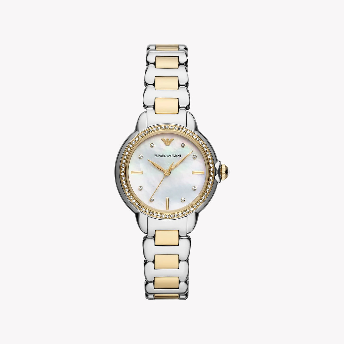 EMPORIO ARMANI AR11524 - ELEGANT TIMEPIECE FOR MODERN WOMEN - SILVER STAINLESS STEEL CHARM