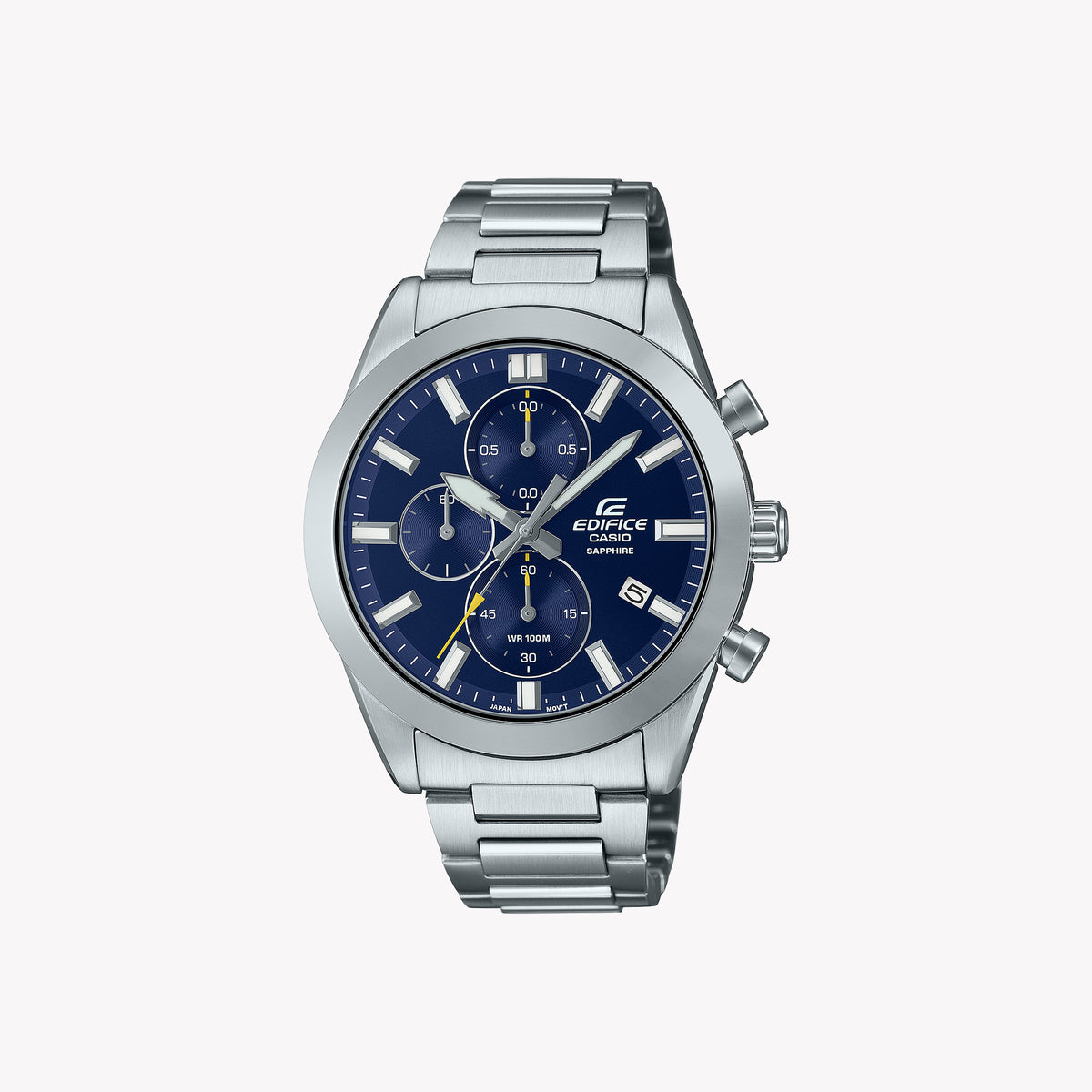 CASIO EFB-710D-2AVUEF - TIMELESS ELEGANCE MEN'S CHRONOGRAPH WATCH WITH SLEEK BLUE DIAL AND STAINLESS STEEL BRACELET