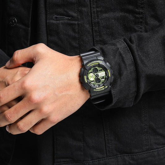 CASIO G-SHOCK GA-140DC-1ADR - BOLD BLACK SPORTY TIMEPIECE FOR MEN-i-Watch-2