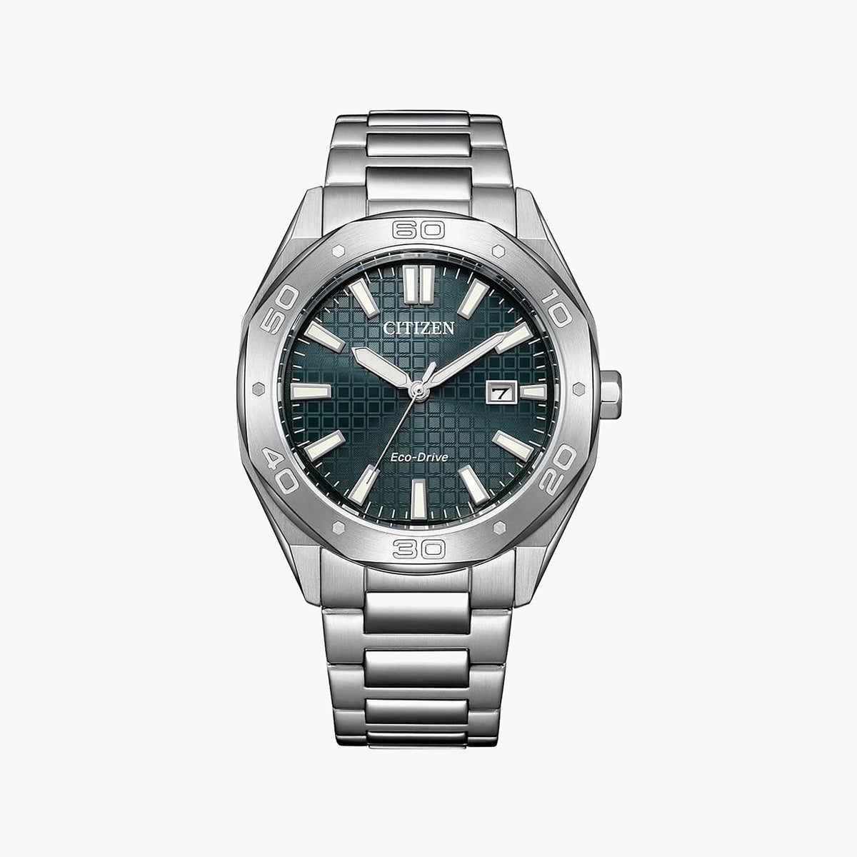 CITIZEN BM7630-80X - MODERN MASTERY - Men's Precision Watch with Silver Case & Green Dial
