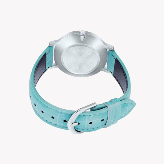 CASIO LTP-VT01L-7B3 - ELEGANT DUALITY - STUNNING BLUE LEATHER & SILVER STAINLESS STEEL UNISEX WATCH-i-Watch-2