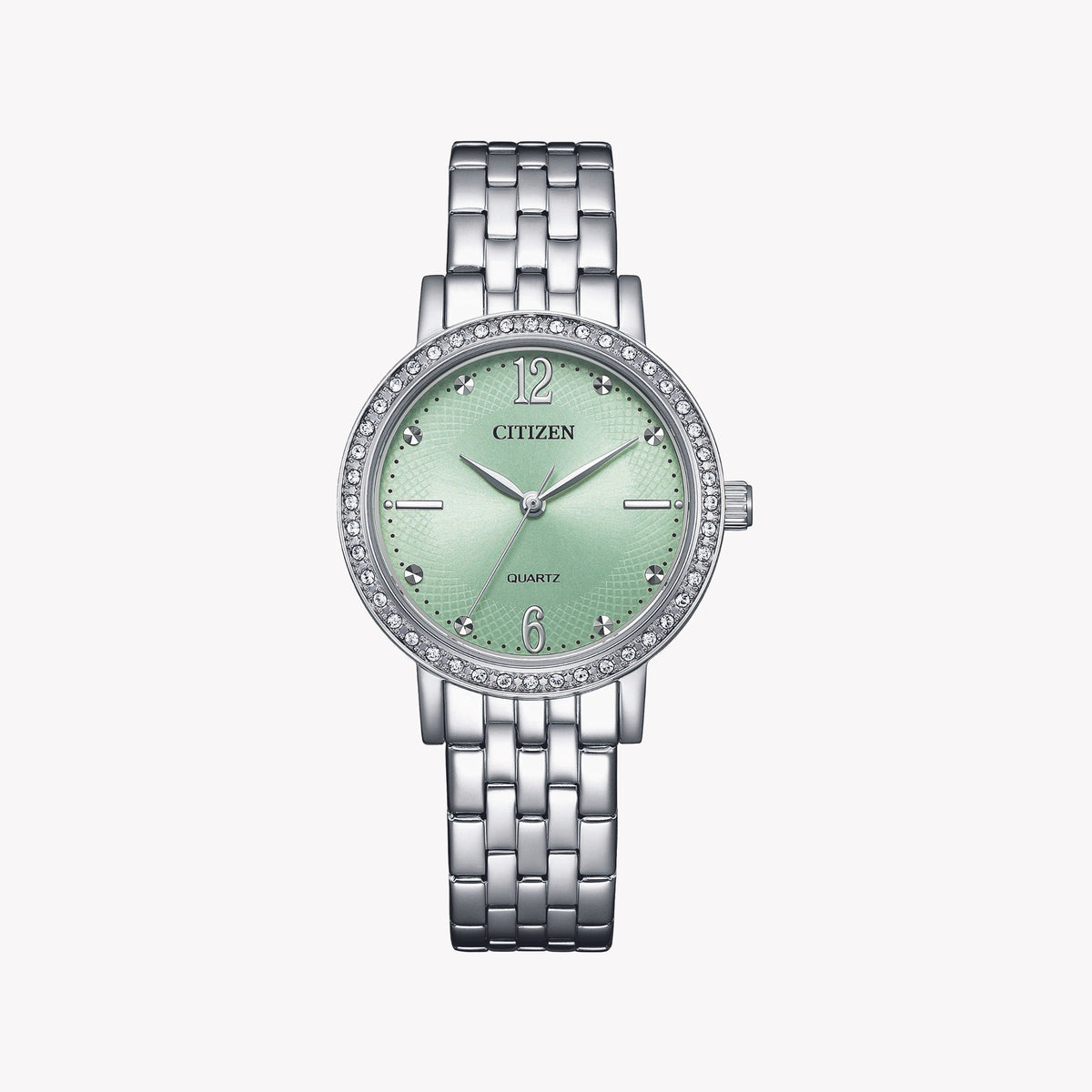 CITIZEN EL3100-55X - ELEGANT TIMEKEEPER - STUNNING WOMEN'S WATCH WITH CRYSTALS AND STAINLESS STEEL