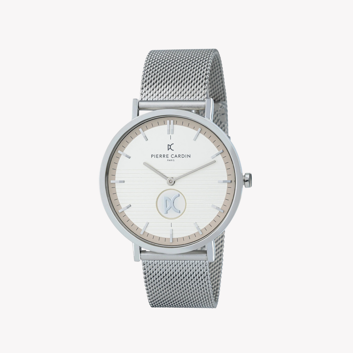 PIERRE CARDIN CBV.1053 ÉLÉGANTE MONTRE EN ARGENT - MONTRE POUR HOMMES DE LUXE AVEC CADRAN GRIS