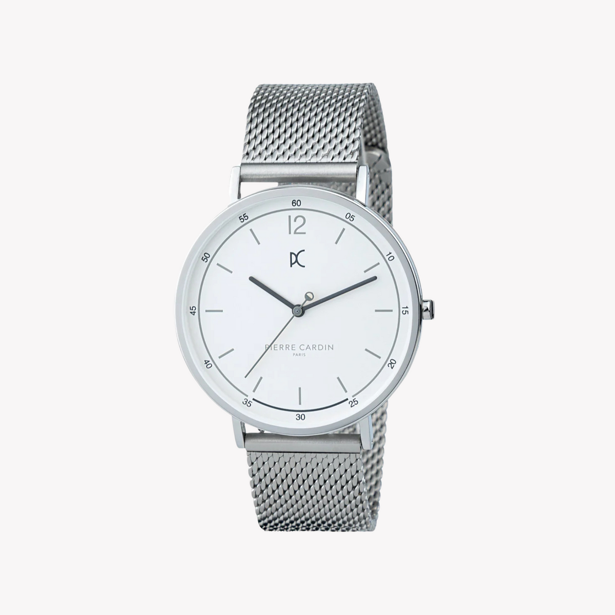 PIERRE CARDIN CBN.3004 – ELEGANTE HERRENUHR AUS SILBERNEM EDELSTAHL MIT LUXURIÖSEM ZIFFERBLATT