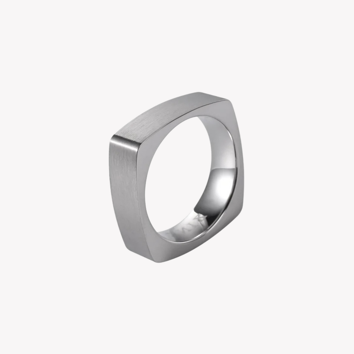 Zink Men's Silver Stainless Steel Ring | Zjrg0342