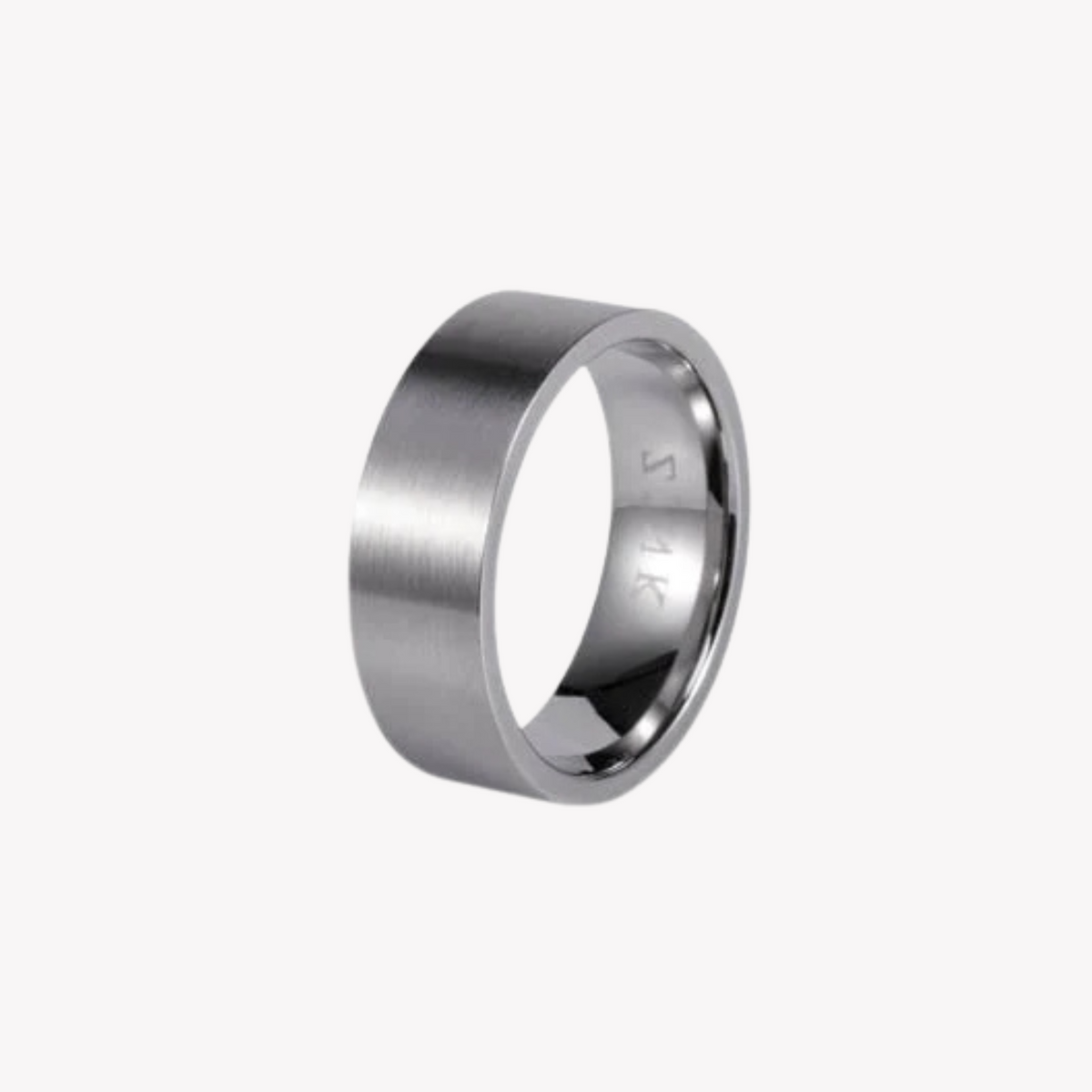Zink Men's Silver Stainless Steel Ring | Zjrg007sm